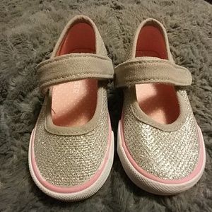 Toddler girl sparkle velcro shoes